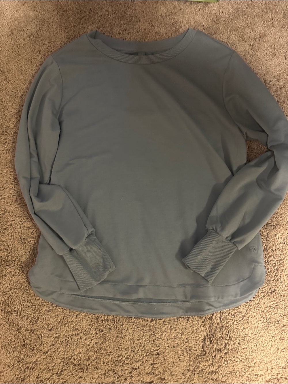 Apana Women's Long-Sleeve Crewneck Tee - Light Blue